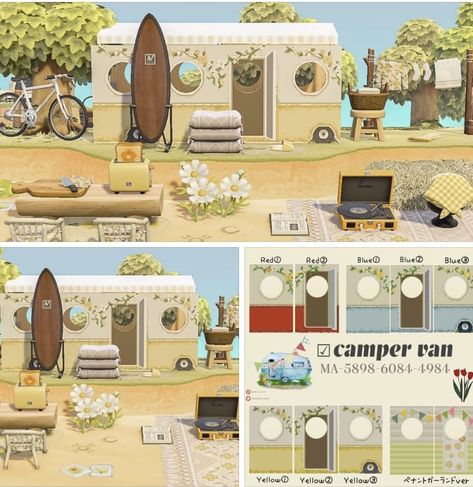 Animal Crossing Camper Van, Botany Bay, Van Design, Animal Games, Camper Van, Animal Crossing, Room Design, Cute Animals, Custom Design