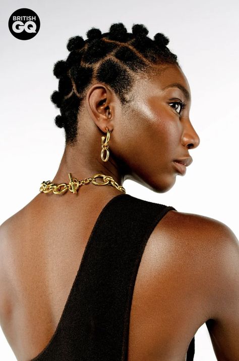 Dionne Grant on Twitter: "Michaela Coel for GQ 😍… " Black Woman Side Profile, Black Side Profile, Michaela Coel, Photo Study, Face References, Character Face, Star Gazing, Black Crown, Side Profile