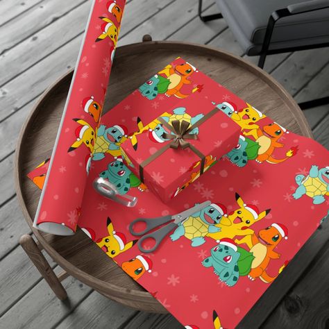 #pokemon #pokemonshield #pokemonday #pokemonicon #pokemonorigins #pikachu #bulbasaur #squirtle #charmander #charizard #ashketchem #wrap #gift #sheet #giftwrap #wrappingpaper #cute #merrychristmas #xmas #christmas #aesthetic #1 #decoration #christmasdecor #eevee #gengar #santahat #pokemonchristmas Pokemon Gifts, Original Pokemon, Wrapping Paper Gift, Wrap Gift, Christmas Wrapping Paper, Christmas Aesthetic, Christmas Wrapping, Gift Wrapping Paper, Santa Hat