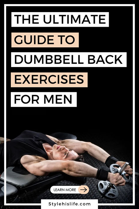 Want a back that turns heads? 🔥 Ditch the machines and grab some dumbbells! This guide reveals the best dumbbell back exercises for building a strong, chiseled back at home or in the gym. Learn proper form, get a workout routine, and unlock the secrets to that coveted V-taper physique.   #backworkout #dumbbellexercises #fitnessformen #musclebuilding #workoutmotivation #homeworkout #strengthtraining #backday #fitnesstips #gymmotivation #fitfam #bodybuilding #strongback #vtaper Dumbbell Exercises For Men, Back Exercises For Men, Dumbbell Back Exercises, Back Workout Men, Dumbbell Back Workout, Back Workout Routine, Exercises For Men, Dumbbell Exercises, Dumbell Workout