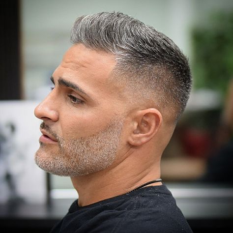 Mens Haircut Grey Hair, Clipper Cuts Men, Short Men’s Cut, Men Gray Hair, Beard Styles Haircuts, Men Short Haircut, Grey Haircuts, Hipster Haircuts For Men, Haircut Gray Hair