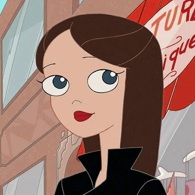 Vanessa Doofenshmirtz Icon, Vanessa From Phineas And Ferb, Vanessa Phineas And Ferb, Brunette Cartoon Characters, Vanessa Doofenshmirtz, Phineas E Ferb, Disney Princess Sofia, Phineas Y Ferb, Tv Icon