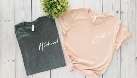 Hubby And Wifey Shirts, Husband And Wife Shirts, Mr And Mrs Shirts, Mrs Shirts, Wife Shirts, Honeymoon Pictures, Wedding Shirt, Mrs Shirt, Honeymoon Shirts