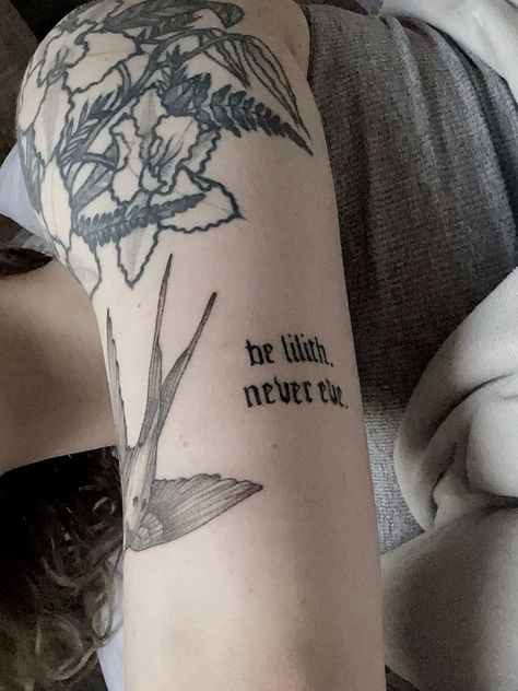 Be Lilith Never Eve Tattoo, Lilith Tattoos, Always Be Lilith Never Eve, Lilith Tattoo Ideas, Lilith Tattoo Design, Be Lilith Never Eve, Lilith Tattoo Art, Lilith And Eve, Legs Tattoos