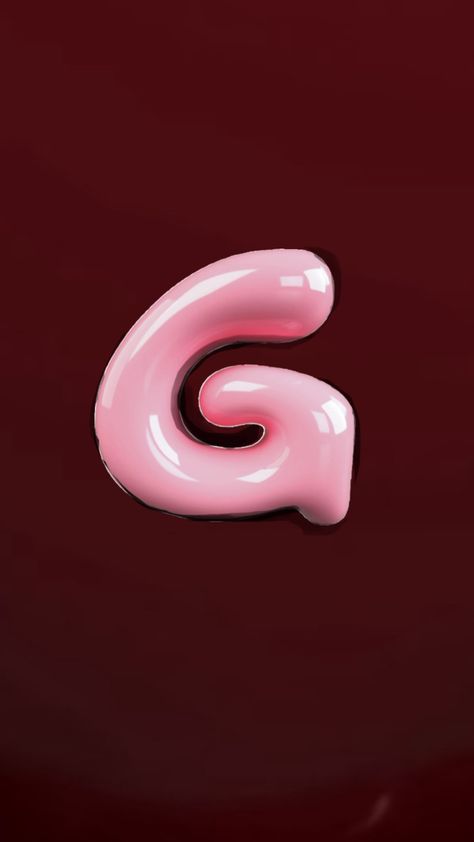 Bubble Letter, Bubble Letters, Letter G, Red Bubble, Pink Red, Bubbles, Red, Pink