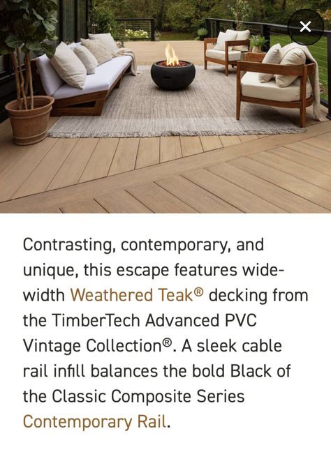 Timber Tech Weathered Teak Deck, Weathered Teak Timbertech, Light Wood Deck, Lake Deck, Utah House, Modern Mountain House, Modern Deck, Weathered Teak, Frame Cabin