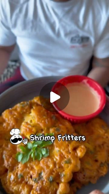 Mary Wright on Instagram: "Shrimp fritters" Shrimp Fritters Recipes, Fritters Recipes, Shrimp Fritters, Fritter Recipes, Cod Fish, January 3, Date Dinner, Seafood Recipes, Seafood