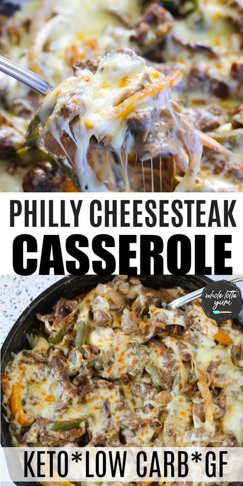 Philly Cheese Steak Low Carb, Low Carb Steak And Cheese, Low Carb Cheese Steak, Keto Supper Ideas With Hamburger, Healthy Cheese Steak Recipes, Healthy Steak And Cheese, Cheap Healthy Dinners Low Carb, Keep Dinner Recipes, Keto Low Carb Philly Cheese Steak Casserole