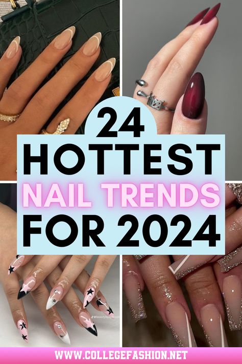 nail trends Nailart Designs Latest Fashion, Latest Nail Designs Trends 2024, Nails November 2024 Trends, Nails Design 2024 Trends, Nail Colour Trends 2024, Latest Gel Nail Trends 2024, Nails For My Boyfriend, Nails Acrylic 2024 Trend, On Trend Nails 2024