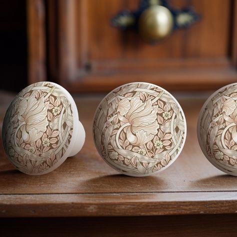 Discover the perfect finishing touches for your cabinets and drawers with our top-quality knobs and pulls collection. Elevate your home decor with stylish and functional hardware options. #decorativehardware #cabinetknobs #drawerpulls #interiordesign #homedecor #kitchencabinets #bathroomdrawers #hardwareaccessories #homeimprovement #styleinspiration Morris Pattern, William Morris Patterns, Dresser Drawer Knobs, Dresser Drawer, Ceramic Knobs, Decorative Hardware, Arts And Crafts Movement, Drawer Knobs, Cabinet Knobs