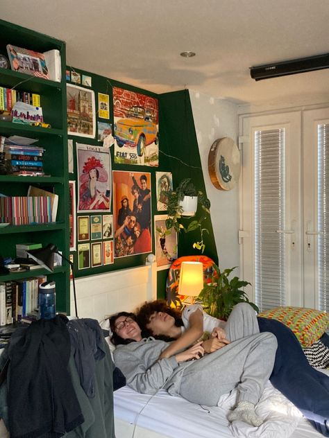 Sapphic Room Decor, Lesbian Couple Bedroom Ideas, Cottagecore Lesbian House, Lesbian Bedroom, Lesbian House, Lesbian Fairy Cottage, Healthy Relationship Aesthetic Wlw, Wlw Femme Relationship, Uni Bedroom