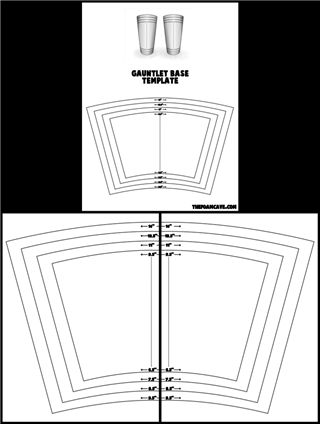 Easy template for foam gauntlets Arm Guard Pattern, Bracer Pattern, Base Template, Powwow Outfits, Armor Pattern, Foam Cosplay, Armadura Cosplay, Leather Gauntlet, Arm Guards