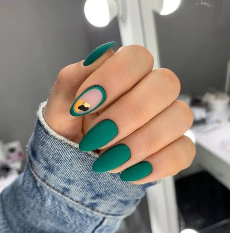 Top 27 Green Nail Designs for a Trendy Summer 2024 Look - divagaze.com Green Matte Nails, Nail Care Diy, Natural Nail Care, Green Nail Designs, Long Nail Designs, Edgy Nails, Nail Polish Brands, Classy Acrylic Nails, Simple Nail Art Designs