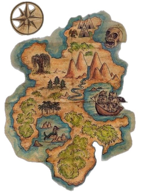 Peter Pan Map, Treasure Island Map, Neverland Map, Posters Bedroom, Living Room Posters, Fantasy Map Making, Skull Rock, Bedroom Painting, Canvas Wall Art Living Room