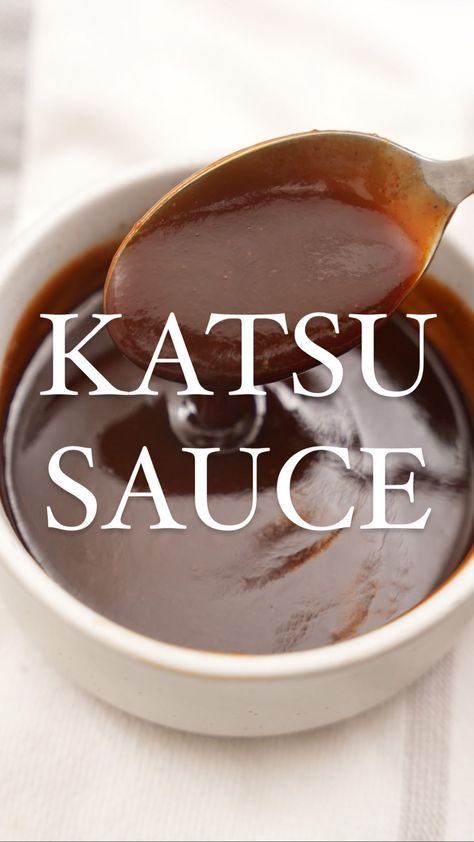 Food & Drink • Instagram Katsu Sauce Recipe, Japanese Bbq Sauce, Pork Tonkatsu, Katsu Sauce, Japanese Bbq, Tonkatsu Sauce, Chicken Katsu, Like Chicken, 4 Ingredient