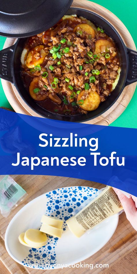 Sizzling Plate Dishes, Silky Tofu Recipes, Egg Tofu Recipes, Korean Dinner Recipes, Sizzling Tofu, Japanese Tofu Recipes, Veggies Ideas, Japanese Tofu, Burger Chef