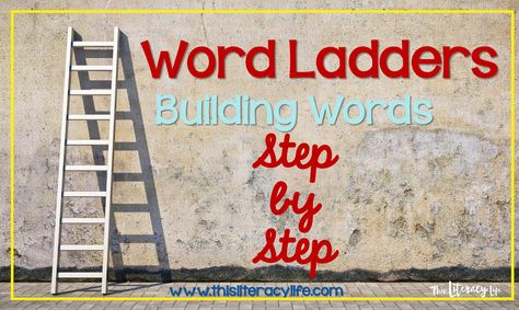 Word Ladders: Building Words Step by Step Word Ladders, Nonsense Words, Magnetic Letters, Word Building, Reading Intervention, Cvc Words, Dry Erase Markers, Blogging For Beginners, Inspire Others