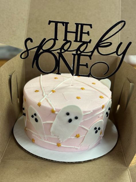 Spooky One Birthday Cake, Spooky One Cake, Ghost Cake Topper, The Spooky One, Ghost Cake, Spooky One, Halloween Cake Topper, One Cake Topper, One Cake