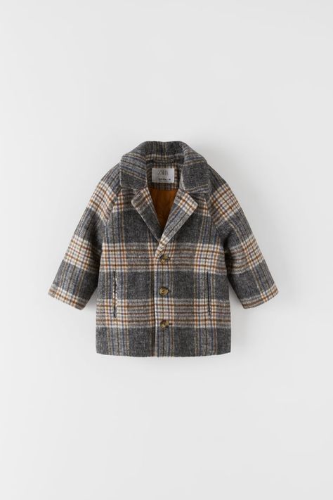 Zara Kids Boys, Kids Fashion Show, Boys Winter Jackets, Baby Mode, Plaid Coat, Baby Jacket, Zara Kids, Boys Fashion, Boys Clothes