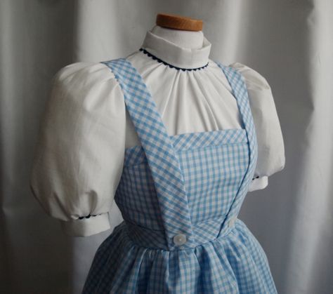 half size "Dorothy" from The Wizard of Oz.  All aspects of the design have been recreated with as much detail as possible. Even the ric-rac braid is in small scale along with the gingham Dorothy Gale Aesthetic, Dorothy Gale Costume, Wizard Of Oz Dorothy Costume, Dorothy Halloween, Wizard Of Oz Play, Dorothy Wizard Of Oz, Dorothy Costume, Dream Roles, Fiesta Halloween