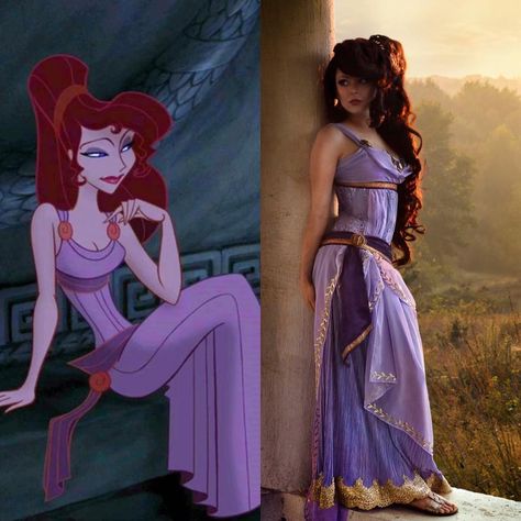 Megara Inspired Dress, Meg Cosplay Hercules, Meg Hurceles Costume, Megra Halloween Costume, Megan Hercules Costume, Womens Cosplay Ideas, Hercules Inspired Outfits, Disney Cosplay Women, Meg Hercules Costume