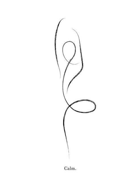 Feminine One Line Art, One Line Yoga Tattoo, Dance Symbols Design, Harmony Tattoo Ideas, Minimalist Yoga Tattoo, Tattoo Dance Symbol, Dancing Line Art, Dancing Tattoo Ideas, Designer Tattoo Ideas