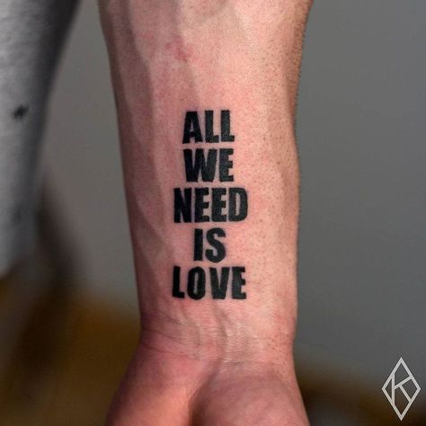 All We Need Is Love Tattoo, 45 Tattoo, All We Need Is Love, Sharpie Tattoos, Tattoo Care, Piercing Aftercare, Tattoo Aftercare, 1 Tattoo, Ink Master