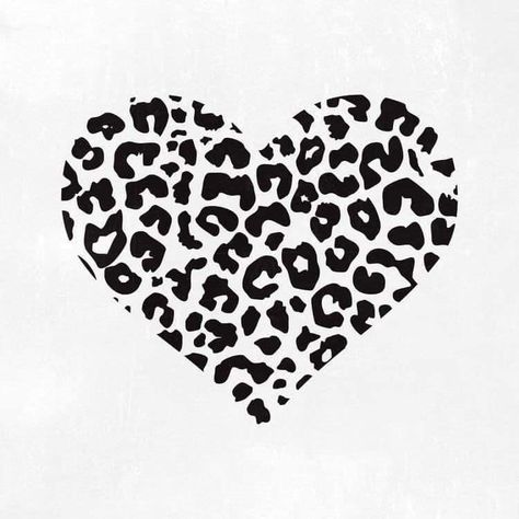 Heart Svg Free, Leopard Print Svg, Leopard Tattoos, Pattern Svg, Heart Outline, Monogram Shirts, Distressed Texture, Grey Leopard Print, Pretty Images