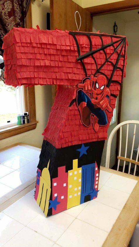 Spiderman Pinata Diy, Spiderman Pinata, Piñata Ideas, Spiderman Birthday Party, Diy Pinata, Spiderman Party, Spiderman Birthday, Kids Party Themes, Butterfly Birthday