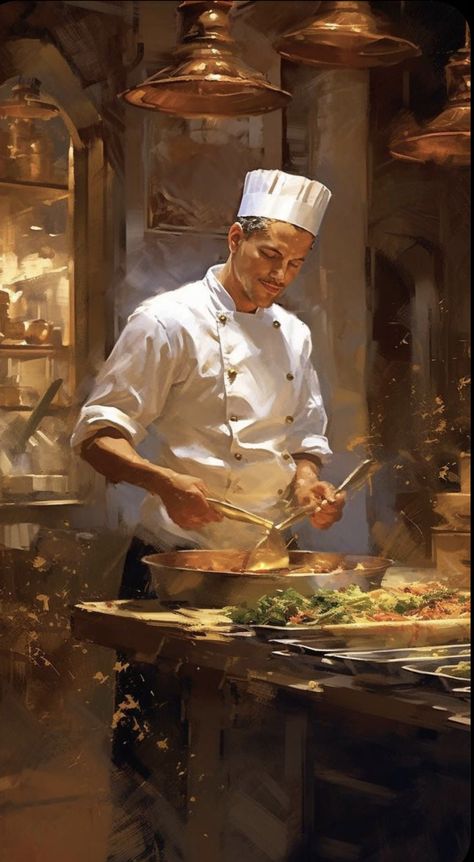 Hyperrealistic Art, Food Art Photography, Colorful Oil Painting, Artistic Style, Colorful Portrait, A Chef, Malbec, Figure Painting, Portrait Drawing