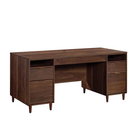 Product FeaturesLarge Drawer and Shelf2 File Drawers with Full ExtensionDue to lighting and monitor differences, actual colors and finishes may vary slightly from what appears online. Package IncludesDescriptionQuantitydbl ped Desk bx 1 (430761)1dbl ped Desk bx 2 (430761)1Product Specificationsdbl ped Desk bx 1 (430761)Length30.000Width66.000Height30.000Weight107.60dbl ped Desk bx 2 (430761)Length30.000Width66.000Height30.000Weight92.60 | Sauder Double Pedestal Desk in Grand Walnut | Wood | Nebr Home Office Hidden, Pleasing Aesthetic, Modern Executive Desk, Double Pedestal Desk, Mouse And Keyboard, Pedestal Desk, Home Office Furniture Desk, Cord Management, Desk Shelves