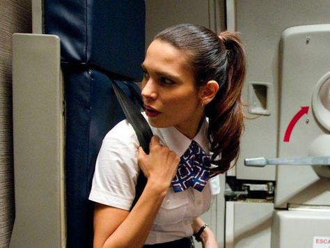 'A fellow employee is texting during take off — what do you do?' — Alaska Airlines Hairstyles For Interview, Flight Attendant Interview, Flight Attendant Interview Questions, Delta Flight Attendant, Flight Movie, Tough Interview Questions, Become A Flight Attendant, Delta Flight, Travel In Europe