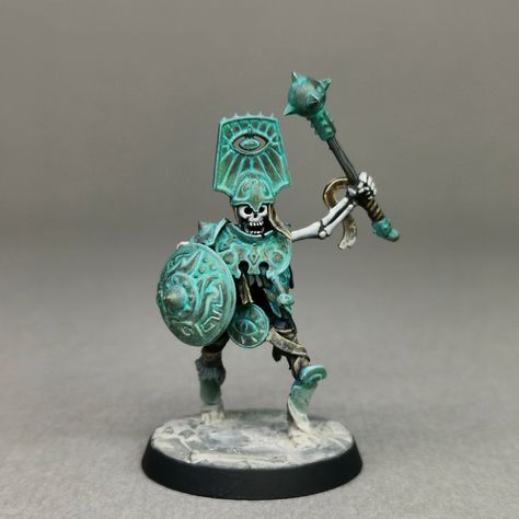 Warhammer: Old School Nouveau style Warhammer Fantasy Miniatures, Tomb Kings, Dnd Minis, Warhammer Figures, Warhammer Paint, Painted Miniatures, 28mm Miniatures, Dnd Miniatures, Warhammer Models