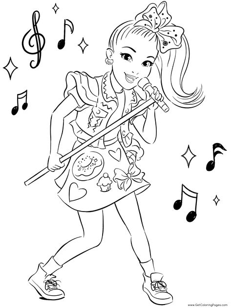 Jojo Siwa Coloring Pages, Dance Coloring Pages, Dog Coloring Page, Unicorn Coloring Pages, Coloring Pages For Girls, Halloween Coloring Pages, Jojo Siwa, Coloring Pages To Print, Cute Coloring Pages