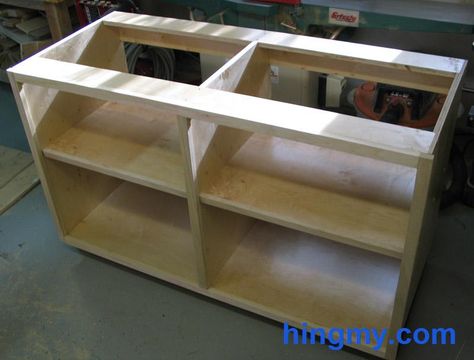 How to build a base cabinet.....might be more cost effective to build our own How To Build A Base Cabinet, Diy Console, Building Kitchen Cabinets, Woodworking Cabinets, Console Cabinet, Diy Kitchen Cabinets, Diy Cabinets, Built In Cabinets, Base Cabinets