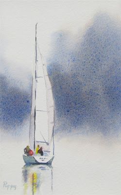 Boats Drawing, Watercolor Boat, Sailing Art, Sea Boat, Sailboat Art, Sailboat Painting, Watercolor Pictures, Watercolour Inspiration, Boat Art