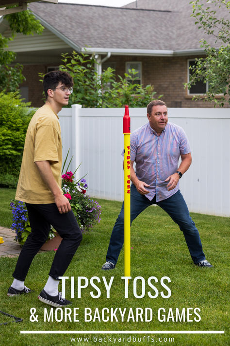 Tipsy Toss played in a backyard setting Games For The Family, Wine Walk, Yard Game, Bbq Games, Flying Disc, Ring Toss, Yard Games, Backyard Games, Lawn Games