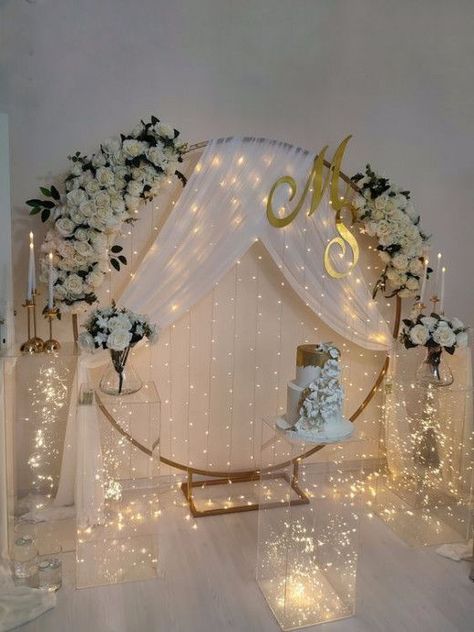 50+ Stunning Wedding Backdrop Design Ideas that are truly Enchanting | HubPages Fesyen Islam, Diy Wedding Backdrop, Wedding Planning Decor, Wedding Backdrop Design, Wedding Design Decoration, Arch Decoration Wedding, Wedding Decor Style, Engagement Decorations, Anniversary Decorations