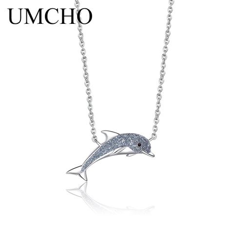 Dolphin Necklace Pendants, Sea Style, Blue Dolphin, Dolphin Necklace, Pendants For Women, Cheap Necklaces, Zircon Necklace, Necklace Pendants, Birthday Gifts For Girls