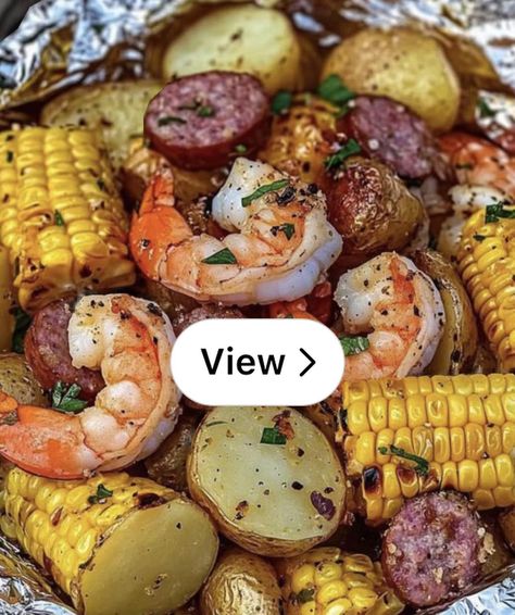 Lemon8 · Shrimp, Corn, Potatoes, and Smoked Sausage Foil Pa · @Italia Love Potatoes And Smoked Sausage, Shrimp Corn, Sausage Potato, Shrimp Sausage, Sausage Potatoes, Smoked Sausage, Potato, Corn, Foil