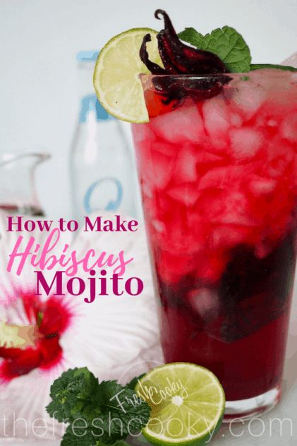 Simple steps on how to make this recipe for all-natural, Hibiscus Mojito. It is so fresh, fruity, floral, and minty...it's the tropics in a glass! Recipe on www.thefreshcooky.com | #summercocktails  #springcocktails #mocktail  #hibiscus #floral #cocktail #mojito #cincodemayo #mexicanrecipes #mexican #fiesta #recipes #easyrecipe #recipe #drinkrecipes Hibiscus Mojito, Luncheon Menu, Hibiscus Syrup, Mojito Mocktail, Future Chef, Coctails Recipes, Cocktail Party Food, Mojito Cocktail, Cocktail And Mocktail