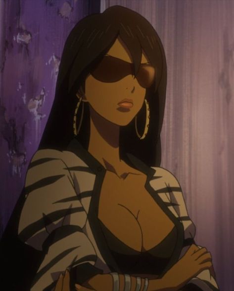 Michiko Malandro Icons, Michiko & Hatchin, Girl Cartoon Characters, Black Cartoon Characters, Cartoon Profile Pictures, Black Anime Characters, Black Cartoon, Cartoon Profile Pics, Vintage Cartoon