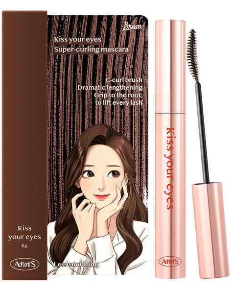 Korean Mascara, True Beauty Makeup, Futuristic Makeup, Makeup Korea, Natural Mascara, Tubing Mascara, Lash Lifting, Brown Mascara, Makeup Package