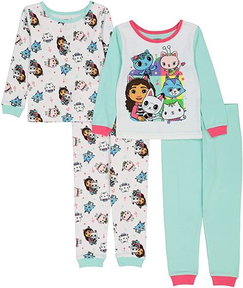 AmazonSmile: Universal Girls Dollhouse Snug Fit Cotton Pajamas, GABBYS Doll House, 2T: Clothing, Shoes & Jewelry Gabbys Doll House, Gabby Dollhouse, Dollhouse Clothes, Girls Dollhouse, Cotton Pajamas, Dollhouse Toys, Pajama Pant, Kids Outfits Girls