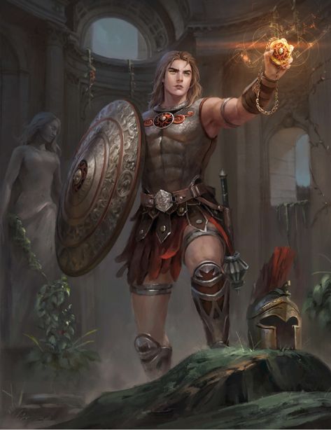 Pathfinder Rpg Characters, Roman Characters, Greek Warrior, Rpg Characters, Knight Art, Dungeons And Dragons Characters, Dnd Art, Fantasy Male, Chuck Norris