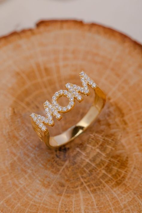 14K Gold Mom Ring – Mama ring 14k gold - 925 Sterling Silver Ring - Mama ring diamond - Gift For Mom - Mother's Day Gift - Script Mom Ring - Personalized Gift For Mom ✅ ➡️ FEATURES: -Gold KT: 14K Solid Gold and 925 Silver -Colors: 925 White Gold, 925 Silver Gold, 925 Rose Gold, 10K Yellow Gold, 10K White Gold, 14K Yellow Gold, 14K White Gold, 14k Rose Gold, 18K Yellow Gold, 18K White Gold Mama Ring, Dimond Ring, Minimalist Necklace Gold, Mom Ring, Gold Statement Ring, Diamond Gift, Gold Gift, Solid Gold Rings, Elegant Ring