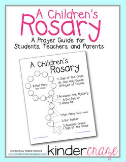 FREE illustrated guide to help young children and their families pray a single decade of the Rosary Rosary Prayer Guide, Religion Activities, Pray The Rosary, Catholic Education, Learning To Pray, Early Childhood Classrooms, Catholic Family, Rosary Prayer, How To Pray