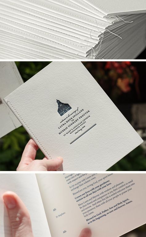 Book Binding Design, Wedding Booklet, Rsvp Invitation, Binding Covers, Web Design Mobile, 카드 디자인, Order Of Service, Tying The Knot, Print Layout