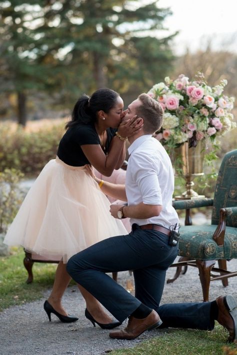 This Tear-Jerking Marriage Proposal Starts With the Prettiest Pink Tulle Skirt Proposal Videos, Prove Love, Snoring Remedies, Interracial Wedding, Interacial Couples, Mixed Couples, Pink Tulle Skirt, Interracial Dating, Interracial Relationships