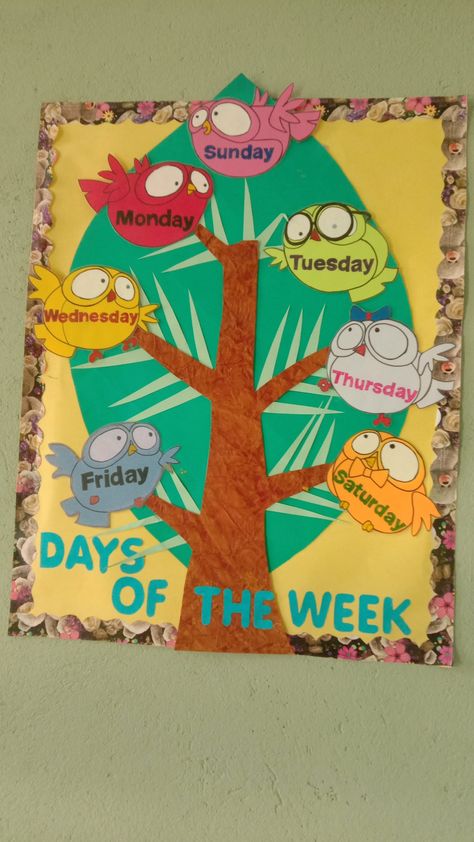 Sunday Monday Chart, Days Of The Week Chart Classroom Decor, Sunday To Saturday, Alphabet Train, Journal Topics, School Board Decoration, Elementary Classroom Decor, Class Decor, Preschool Art Activities